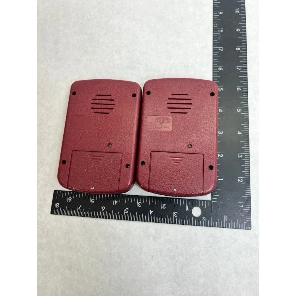 Pocket Tech Bible Search Electronic Handheld Game Lot of 2 Burgundy Bible Study